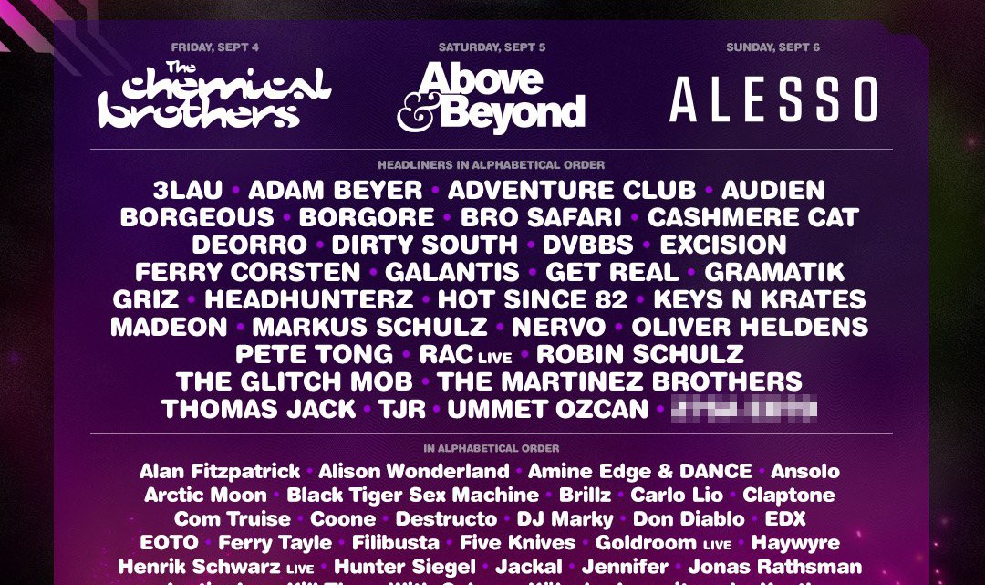 Electric Zoo Announces Lineup & New Stages! EDM Life