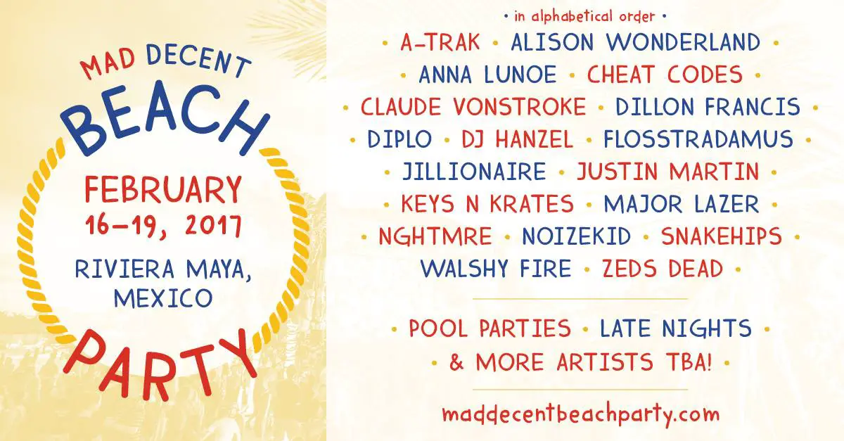 Diplo’s Mad Decent Beach Party Announces Debut Lineup