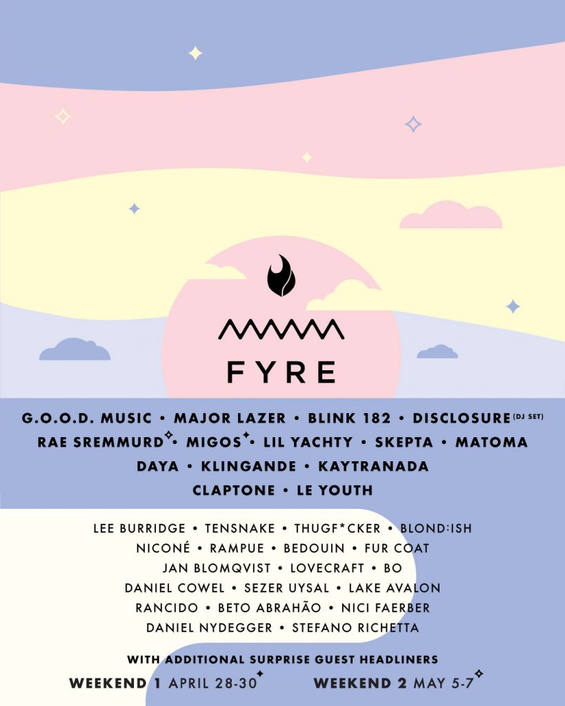 Fyre Festival in Bahamas Releases Final Lineup EDM Life