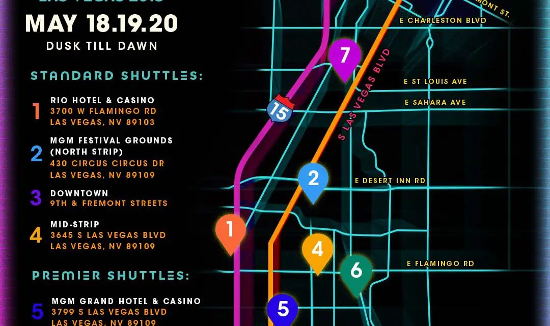 EDC Las Vegas 2018 Shuttle Info! | EDM Life