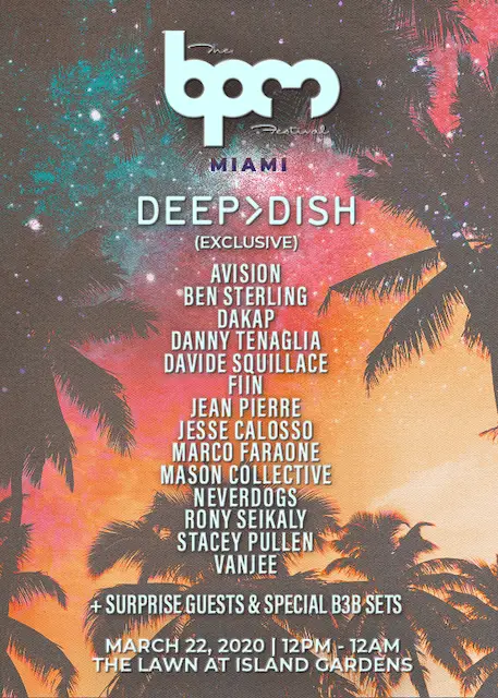 The BPM Festival Announces Lineup + Location for Miami Music Week 2020 ...