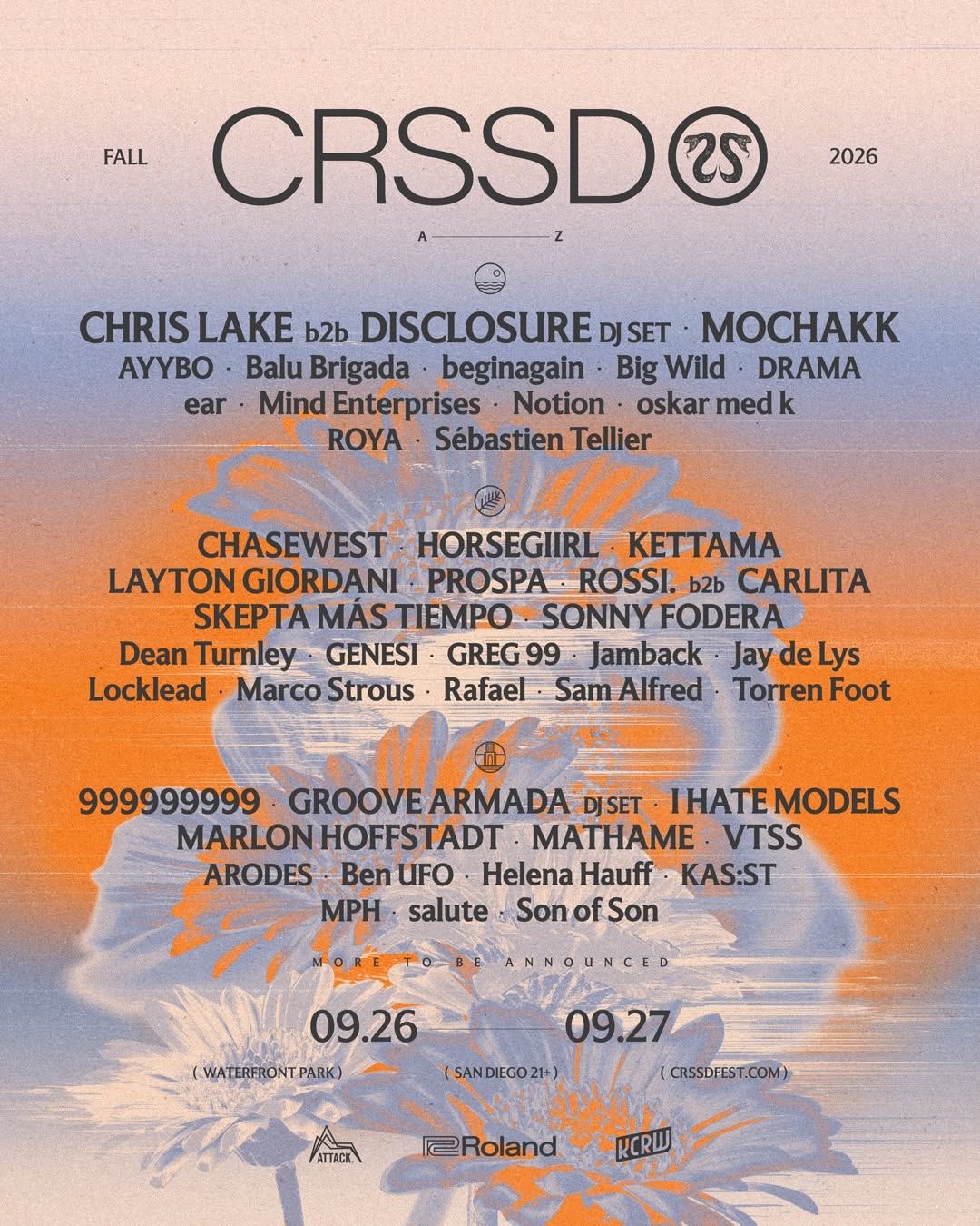 From Waterfront to Dancefloor: CRSSD Fall 2026 Drops Its Biggest Lineup Yet, Tickets on Sale Today!