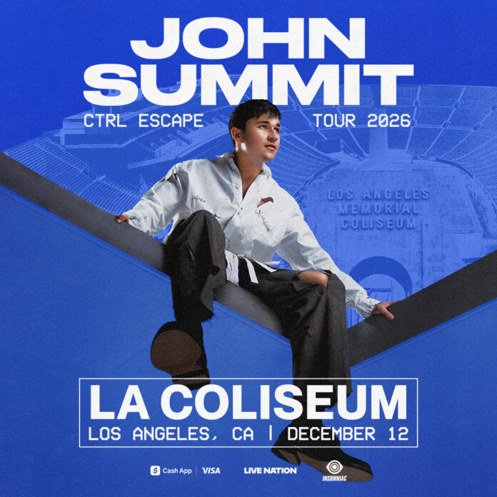 John Summit CTRL ESCAPE tour, Los Angeles Memorial Coliseum, December 12 2026