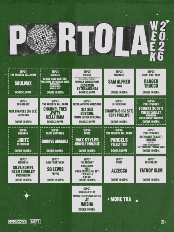 Portola Week 2026, San Francisco, September 24-27