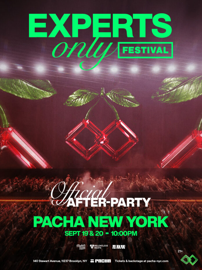 Experts Only Festival's official afterparty at Pacha New York, September 19-20