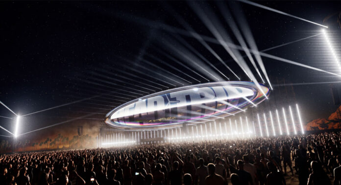 Head Trip stage design concept. Credit: Romain Pissenem/High Scream, courtesy of Goldenvoice