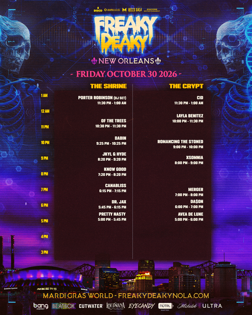 Freaky Deaky NOLA 2026 set times